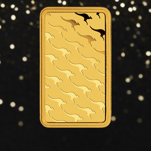 Gold minted bar