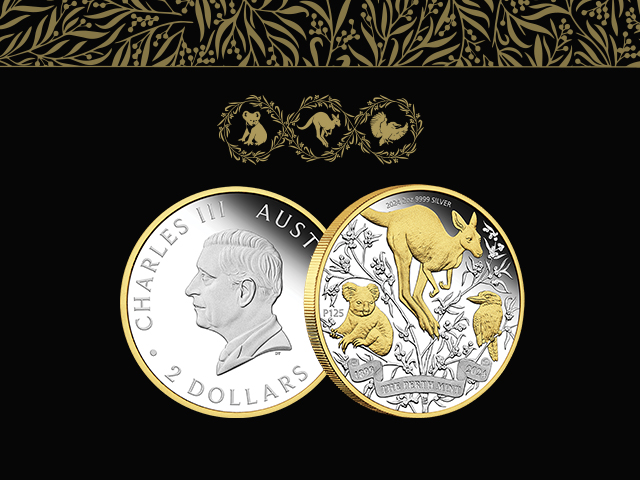 The Perth Mint's 125th Anniversary 2024 2oz Silver Proof Gilded Coin   The Perth Mint