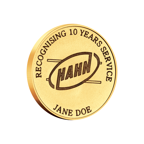500x500 transparent01 Hahn Medallion OnEdge HighResJpeg