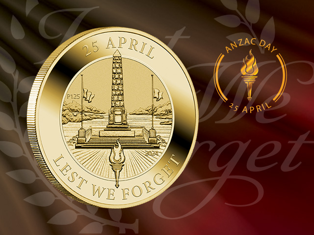 Anzac Day 2024 Coin in Card - The Perth Mint