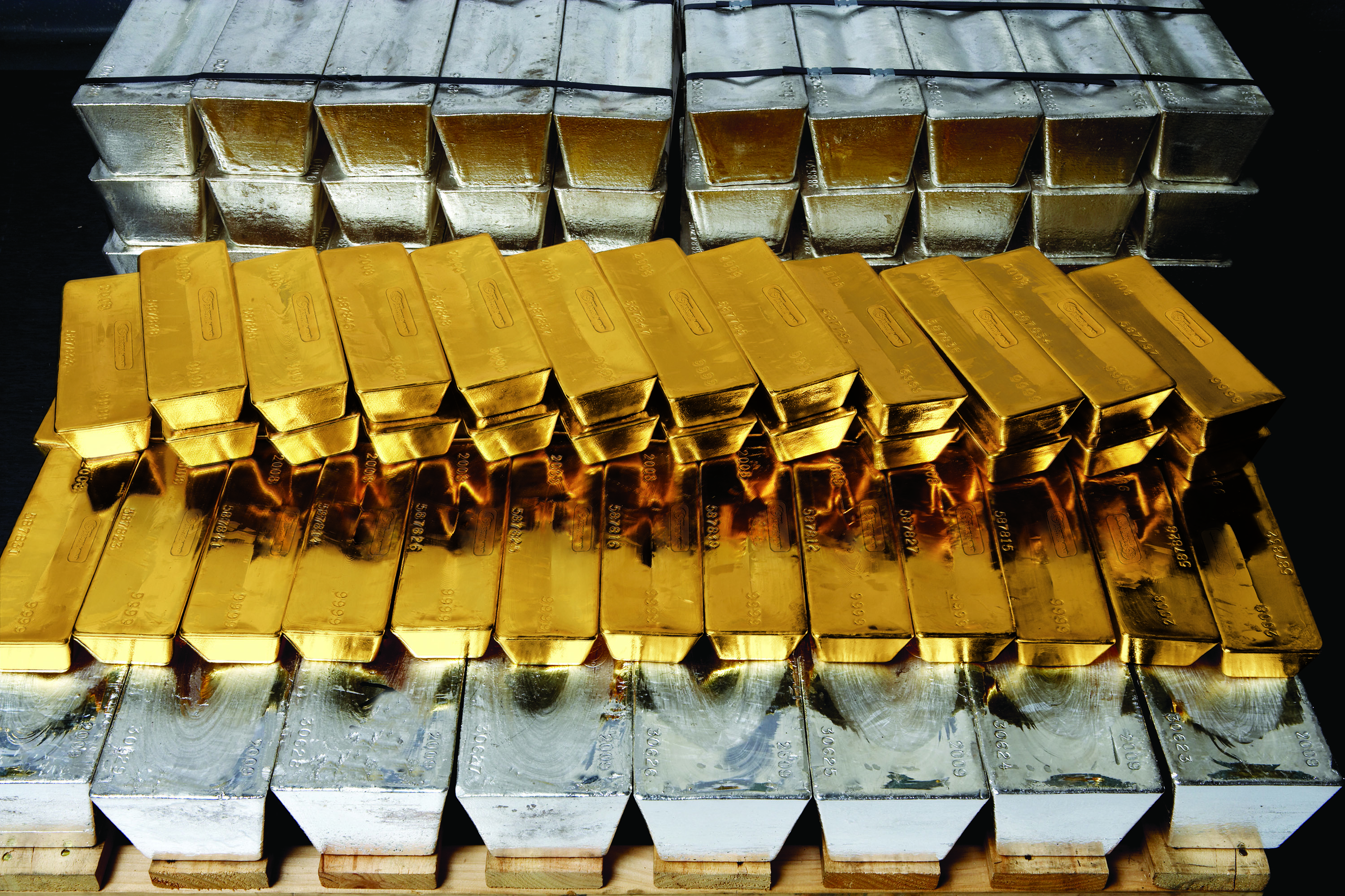 Bullion in storage at The Perth Mint.