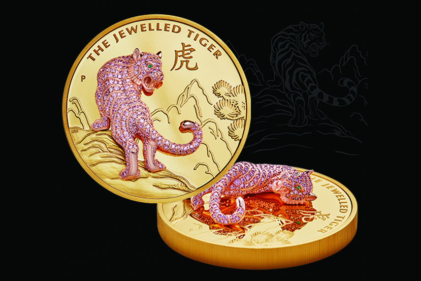 The jewelled tiger from The Perth Mint.