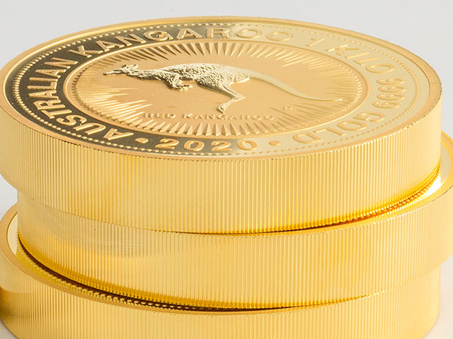 Gold coins at The Perth Mint