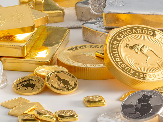 The Perth Mint gold and silver bullion bars and coins are sold around the world. 