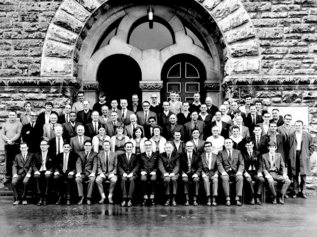 Last staff photograph of the Perth branch of the Royal Mint 1970. 