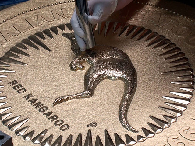 The making of the One Tonne Gold Coin at The Perth Mint. 