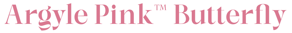 ARGYLE PINK BUTTERFLY LOGO