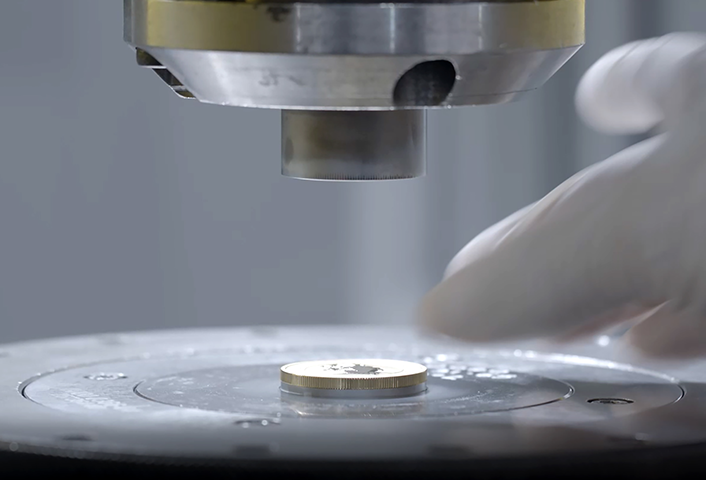 Coin in press